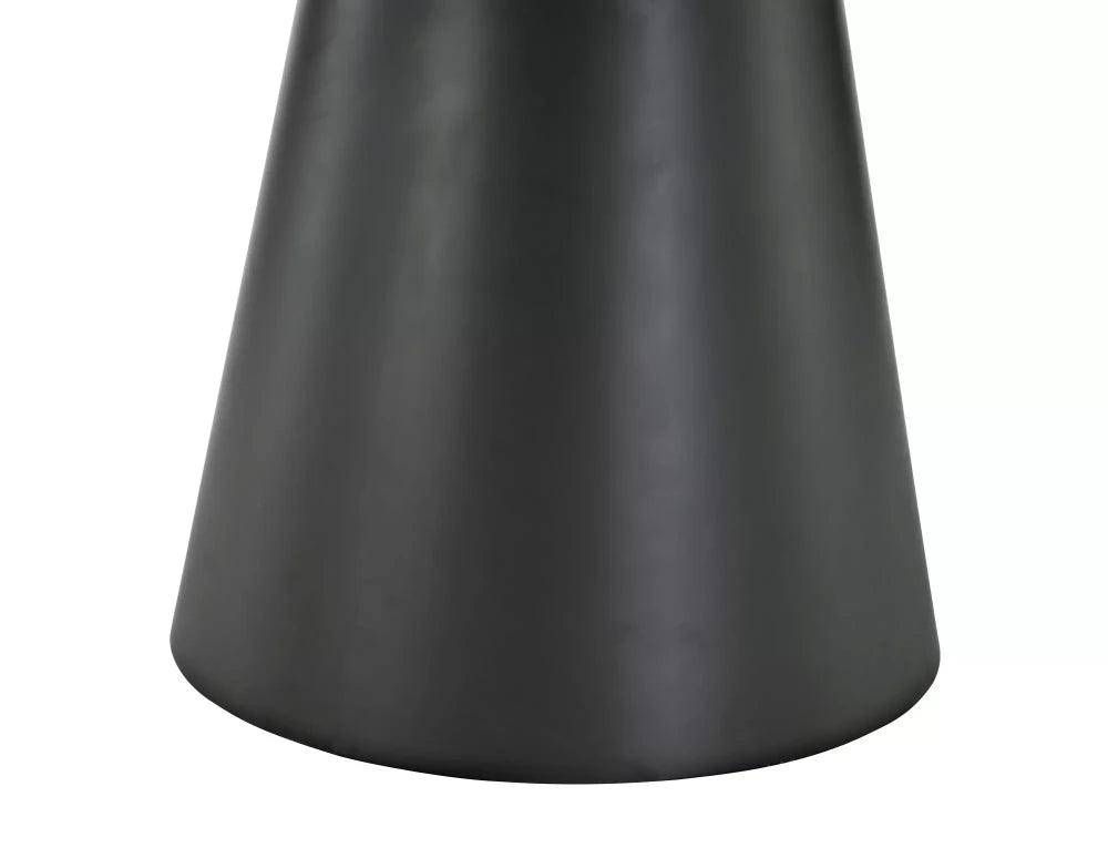 Masa extensibila din MDF Gri cu efect de marmura/Negru L120-160xH75cm Angel