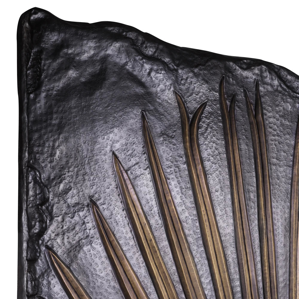 Decoratiune de perete din Metal Bronz/Alama L125xH172cm Palma Eichholtz
