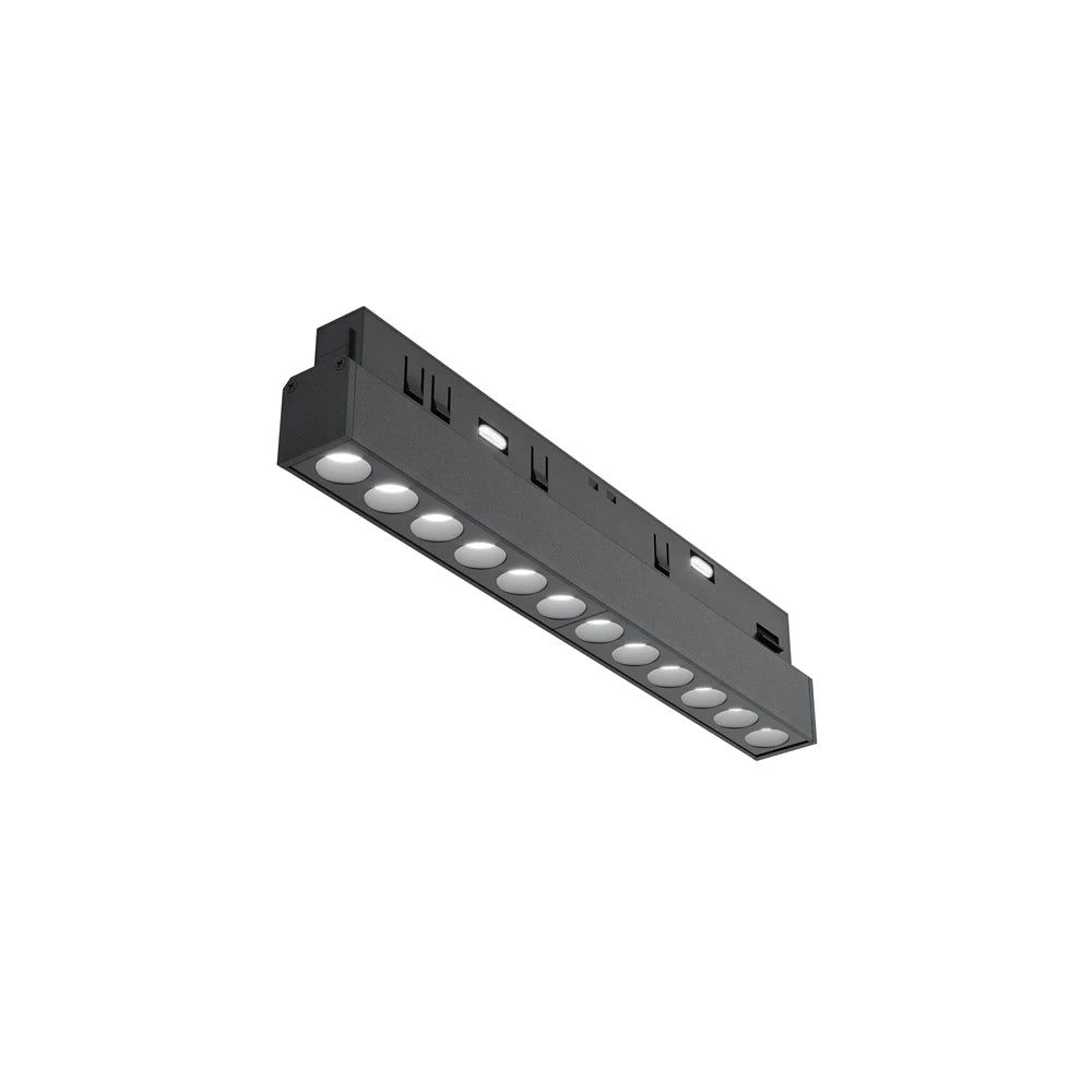 Spot pentru sina Exility incastrata din Aluminiu Negru H4xL22cm IP 20 12W 900lm 4000k Points