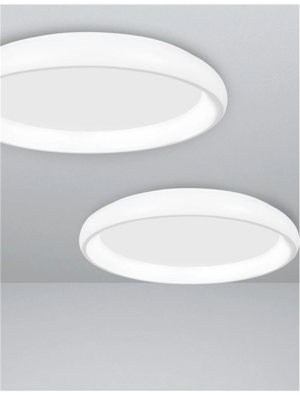 Plafoniera structura din Aluminiu Alb si abajur din Acrilic  H8.5xL41cm IP20 32W 1952lm 3000k ALBI