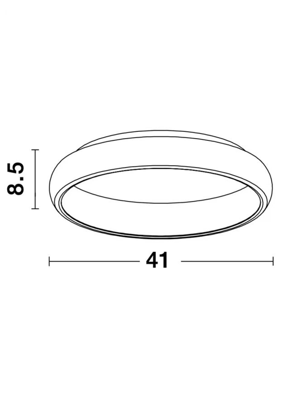 Plafoniera structura din Aluminiu Alb si abajur din Acrilic  H8.5xL41cm IP20 32W 1952lm 3000k ALBI