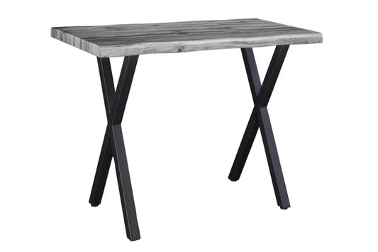Masa bar din MDF Gri si Metal Negru L120xH100cm WILD