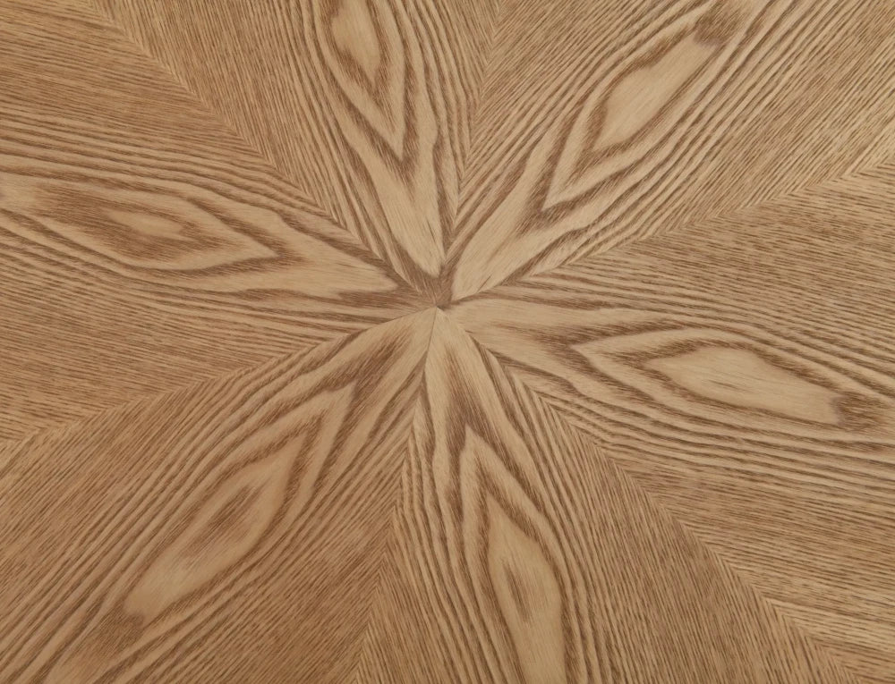 Masa rotunda din MDF+Furnir de stejar Maro si MDF Negru D100xH75cm Angel