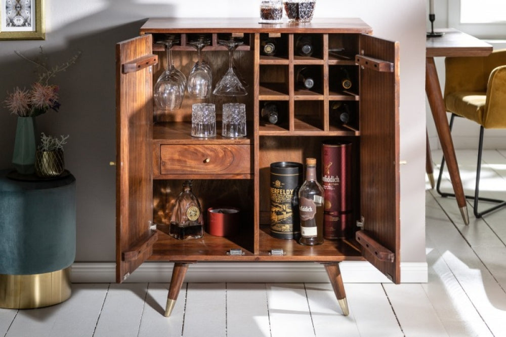 Bar din Lemn masiv de salcam Maro Celio L75xH96cm