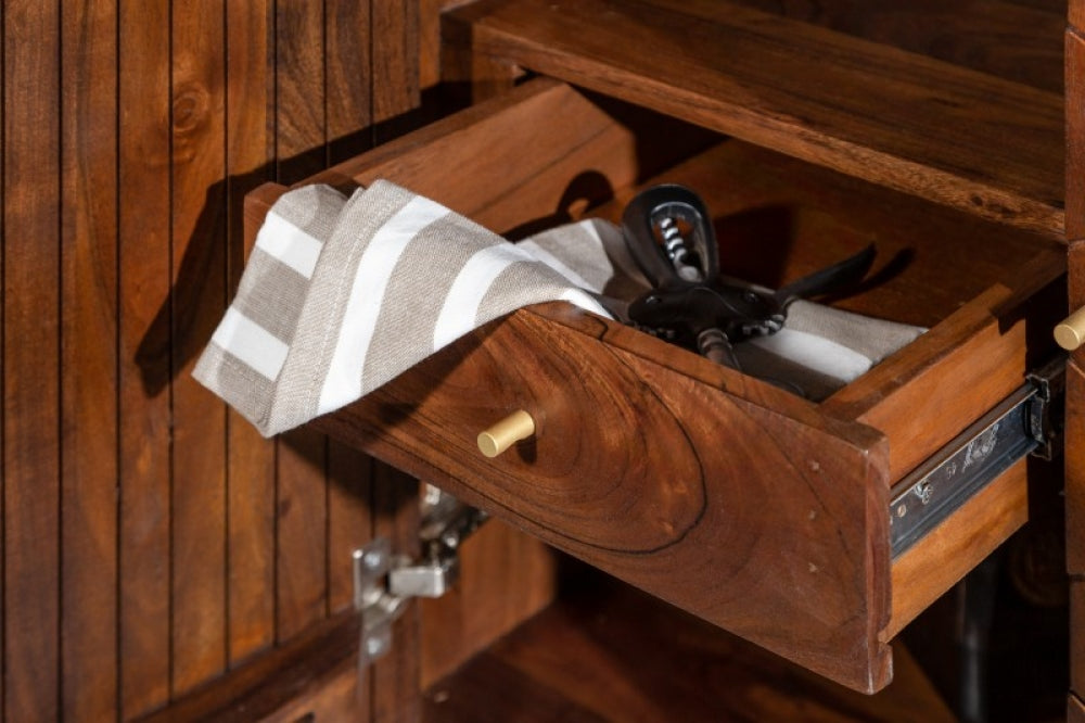 Bar din Lemn masiv de salcam Maro Celio L75xH96cm