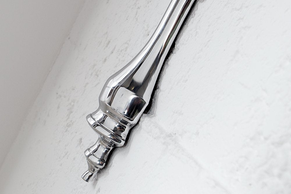 Etajera suspendata din Aluminiu Argintiu Scala L25xH60cm