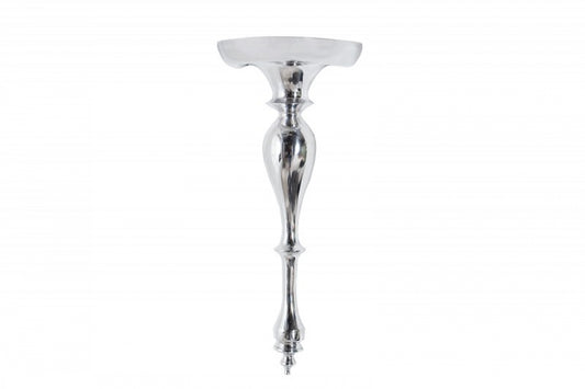 Etajera suspendata din Aluminiu Argintiu Scala L80xH80cm