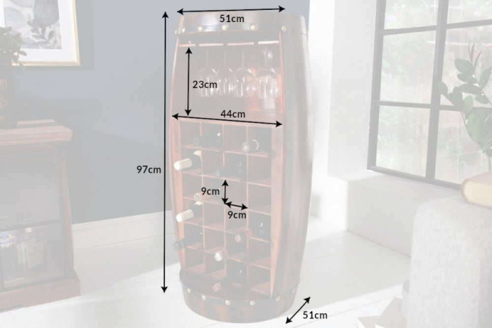 Bar din Lemn masiv de brad Maro Padrino L51xH97cm