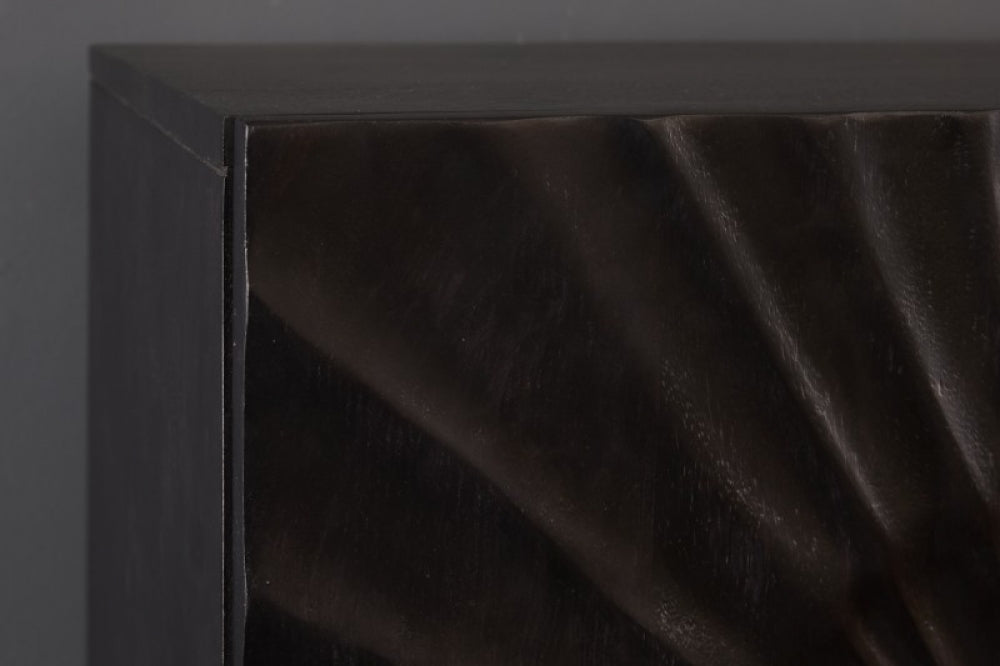 Dulap din Lemn masiv de mango si Metal Negru/Auriu Scorpion L100xH120cm