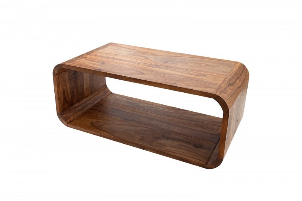 Masuta de cafea dreptunghiulara din lemn masiv Maro L100xH40cm Cubus