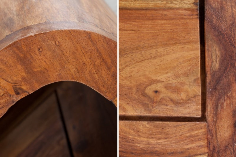Masuta de cafea dreptunghiulara din Lemn masiv de palisandru Maro L100xH30cm Cubus