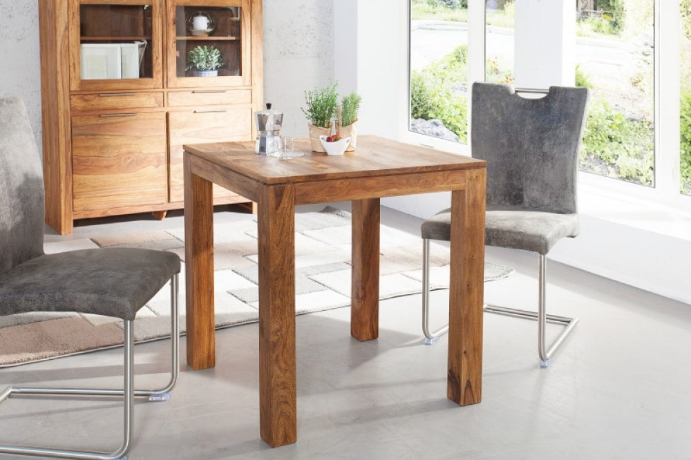 Masa patrata din Lemn masiv de palisandru Maro de 4 persoane L70x70cm Lagos