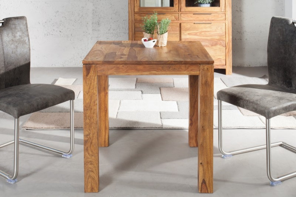 Masa patrata din Lemn masiv de palisandru Maro de 4 persoane L70x70cm Lagos