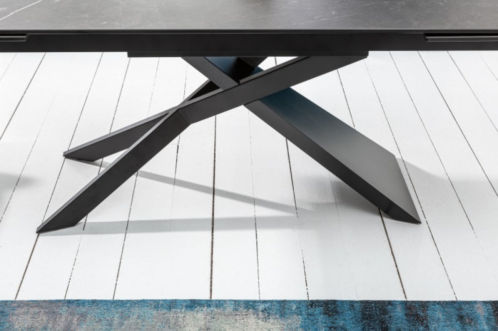 Masa extensibila Euphoria L180-220-260cm blat ceramica cu aspect grafit
