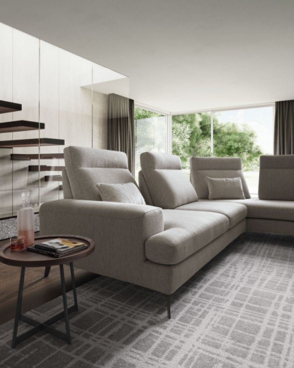 Coltar fix 4 locuri Emmet stil Modern L301cm