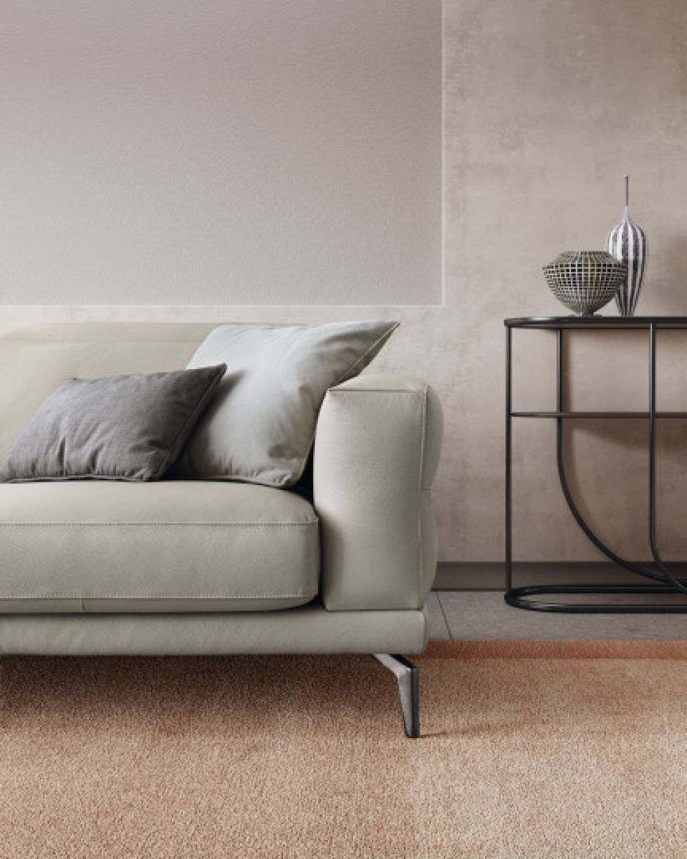 Canapea fixa 2 locuri Lambert stil Modern L210cm