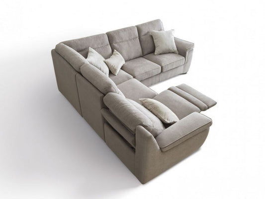 Coltar de 5 locuri cu un recliner Hollis stil Modern L255cm