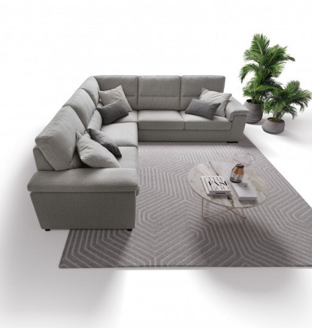 Coltar de 5 locuri cu un recliner Jaro stil Modern L281cm