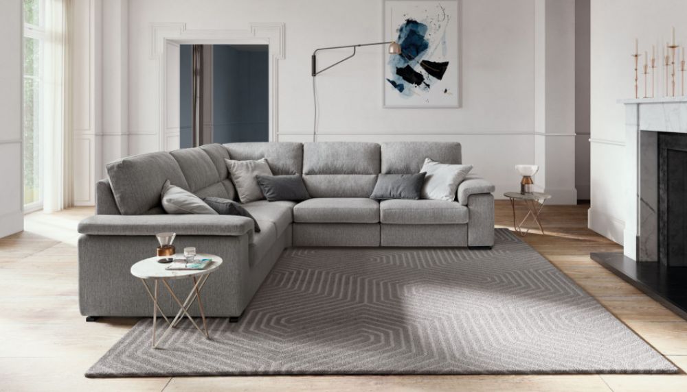 Coltar de 5 locuri cu un recliner Jaro stil Modern L281cm