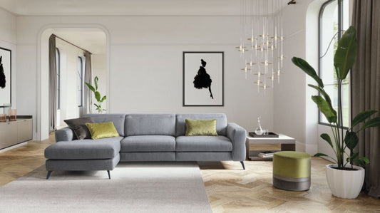 Coltar cu functie de relaxare 3 locuri Gareth stil Modern L289cm