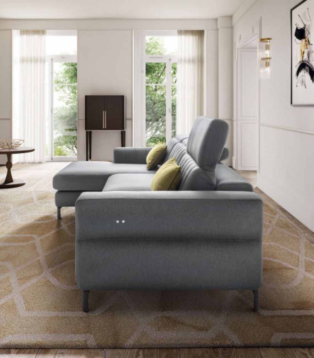 Coltar de 3 locuri cu recliner pe 2 locuri Egon stil Modern L289cm