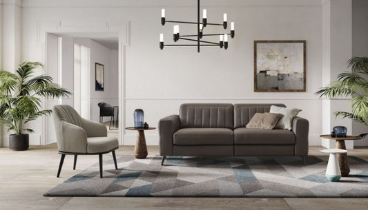 Canapea de 2 locuri cu un recliner Egon stil Modern L212cm