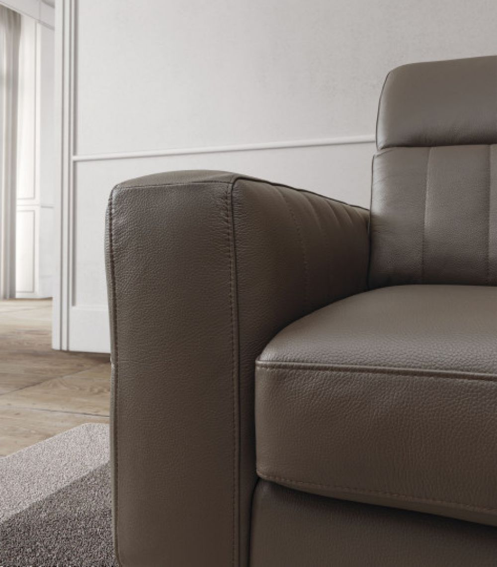 Canapea de 2 locuri cu un recliner Egon stil Modern L212cm