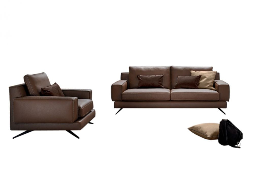 Canapea fixa 3 locuri Kennedy stil Modern L218cm