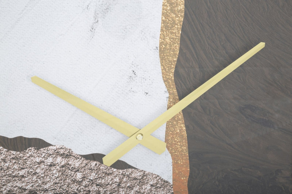 Ceas de Perete Rotund cu rama din MDF Auriu Majestic D60cm