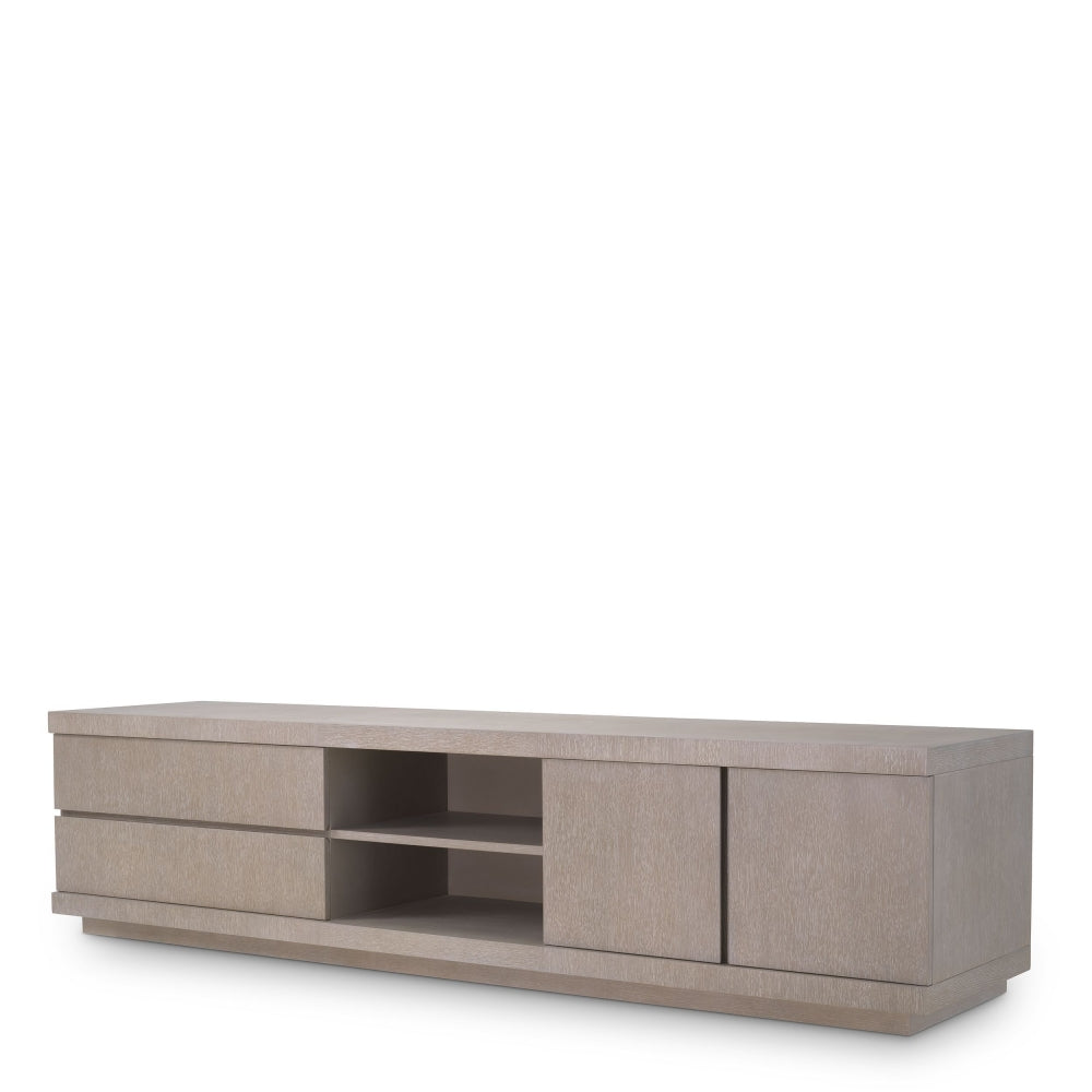 Comoda din Lemn masiv de stejar crem CROSBY L220xH53cm
