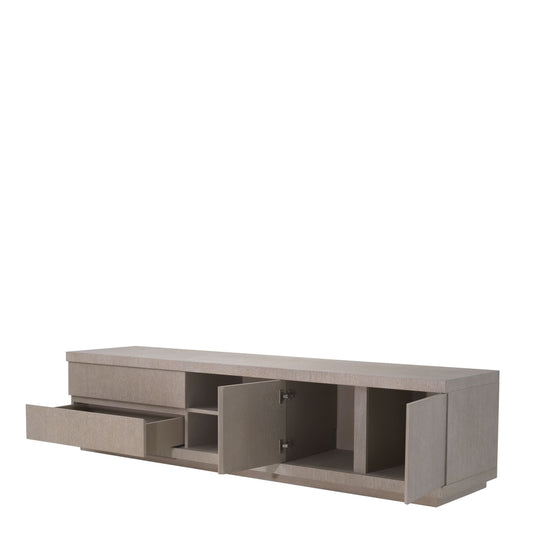 Comoda din Lemn masiv de stejar crem CROSBY L220xH53cm