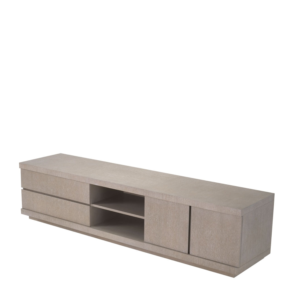 Comoda din Lemn masiv de stejar crem CROSBY L220xH53cm