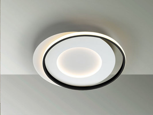 Plafoniera Limbos Alb/Negru Led L55xH6cm