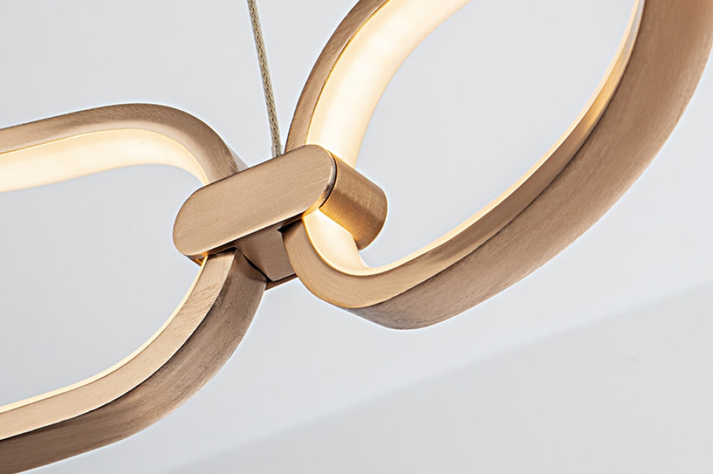 Lustra Rotunda din Metal Rose gold D80xH140 Colette