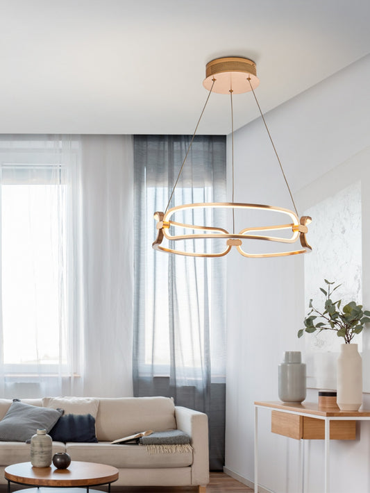 Lustra Rotunda din Metal Rose gold D47xH120 Colette