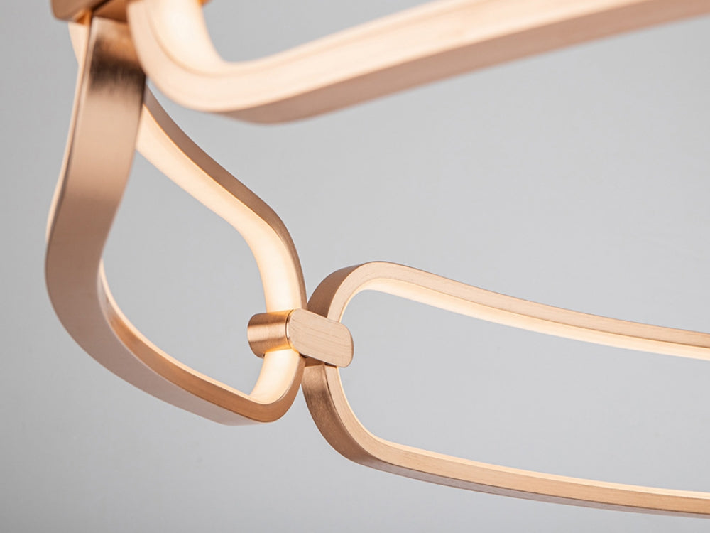 Lustra Rotunda din Metal Rose gold D47xH120 Colette