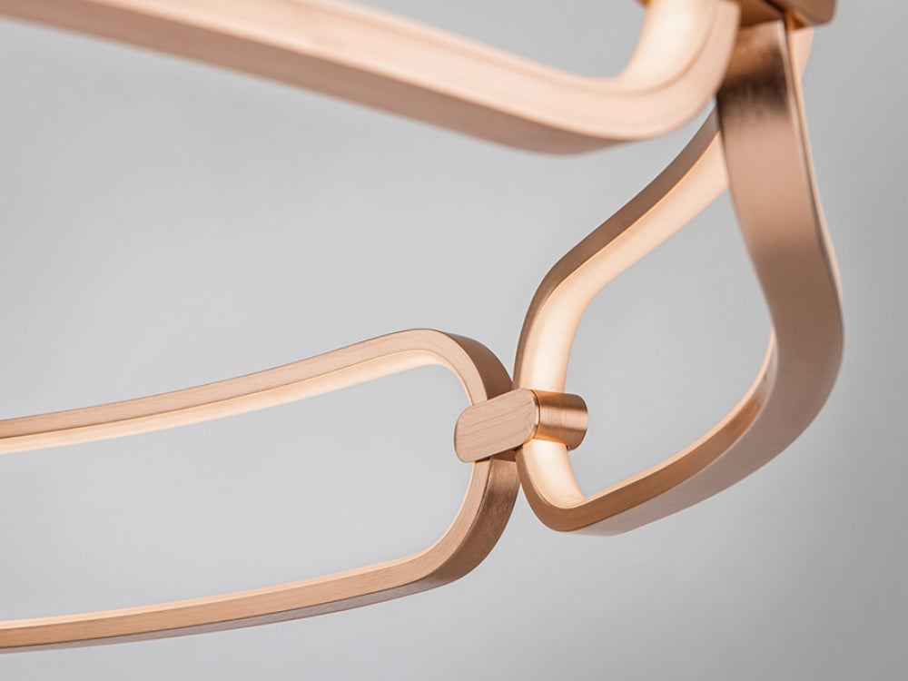 Plafoniera Rotunda din Metal Rose gold D47xH16 Colette