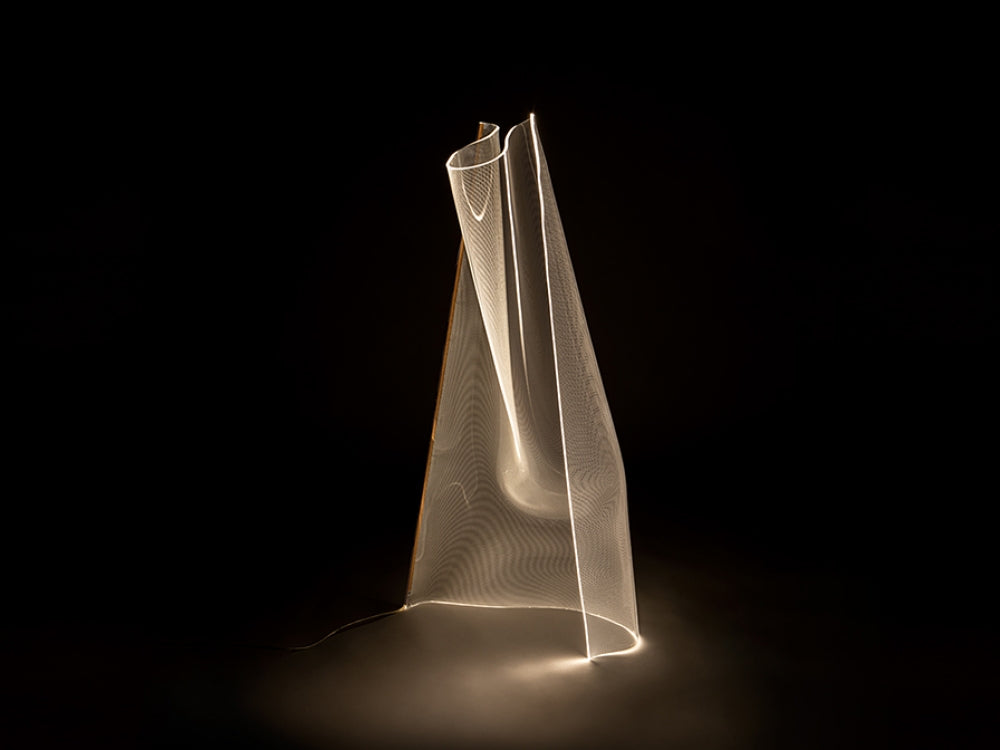 Lampa de podea din Metal si Metacrilat Auriu L70xH140 Velos