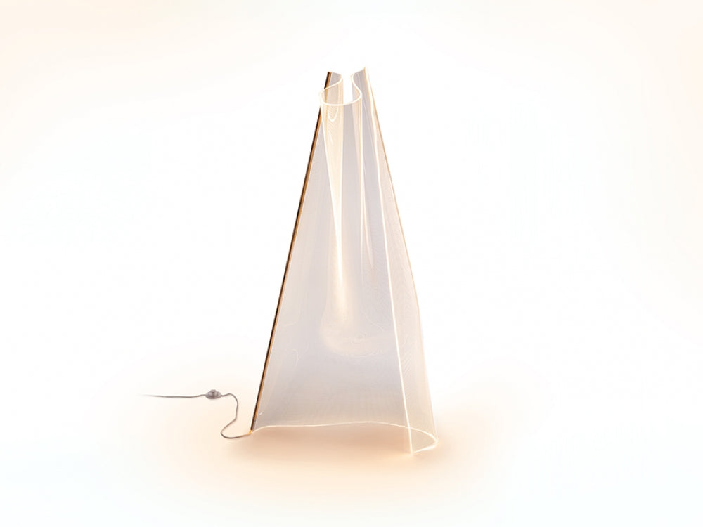 Lampa de podea din Metal si Metacrilat Auriu L70xH140 Velos