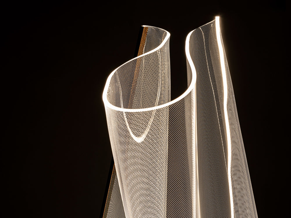 Lampa de podea din Metal si Metacrilat Auriu L70xH140 Velos
