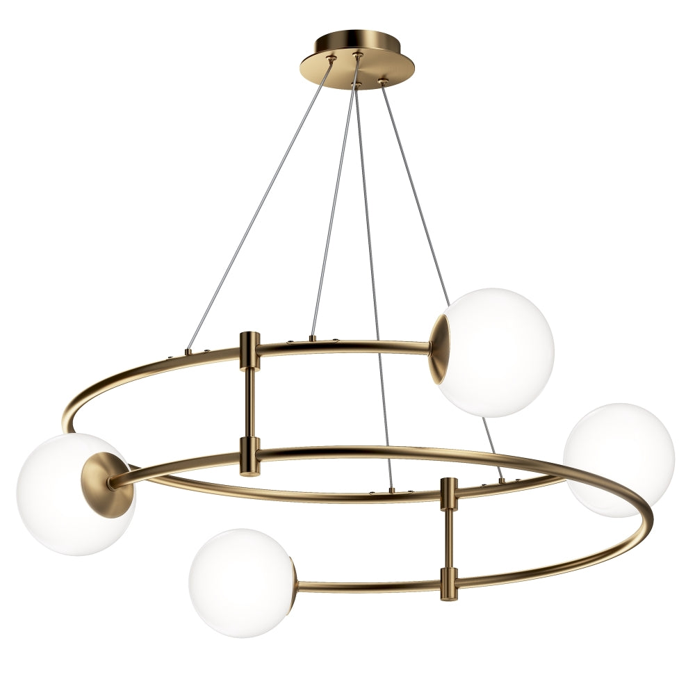 Lustra rotunda cu inaltime reglabila cu 4 becuri G9 40W D61xH142cm Balance