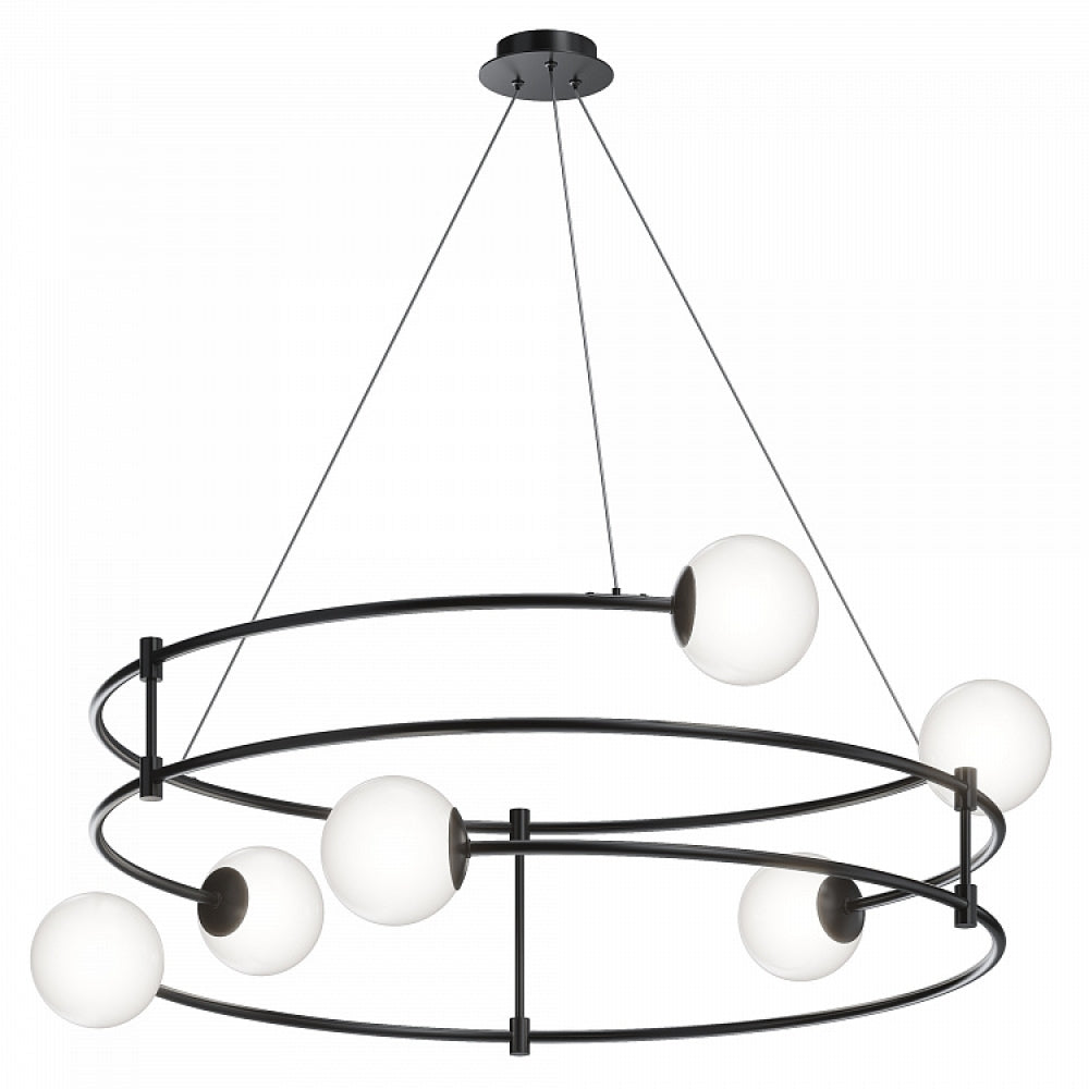 Lustra rotunda cu inaltime reglabila cu 6 becuri G9 40W D81.2xH152cm Balance