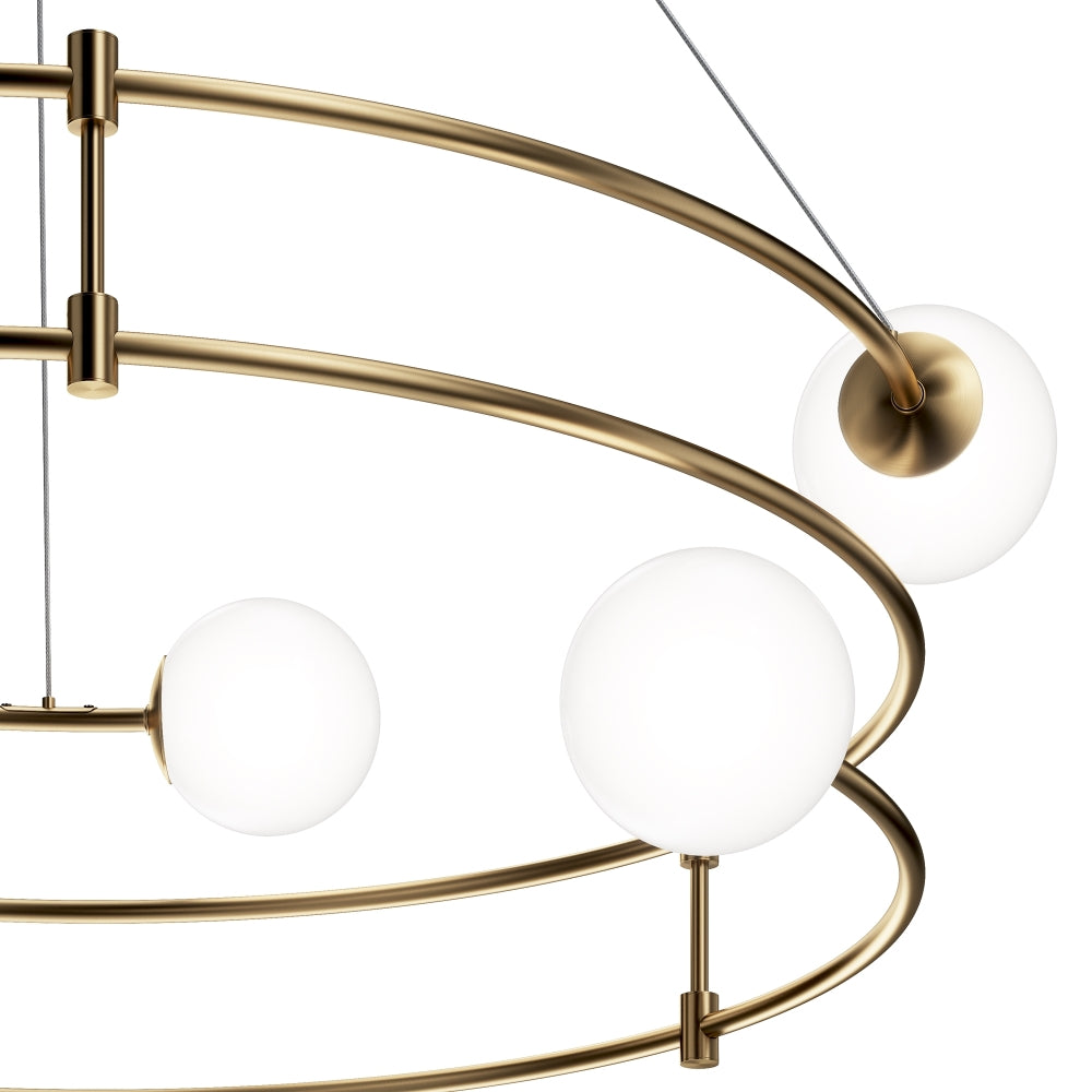 Lustra rotunda cu inaltime reglabila cu 6 becuri G9 40W D81.2xH152cm Balance
