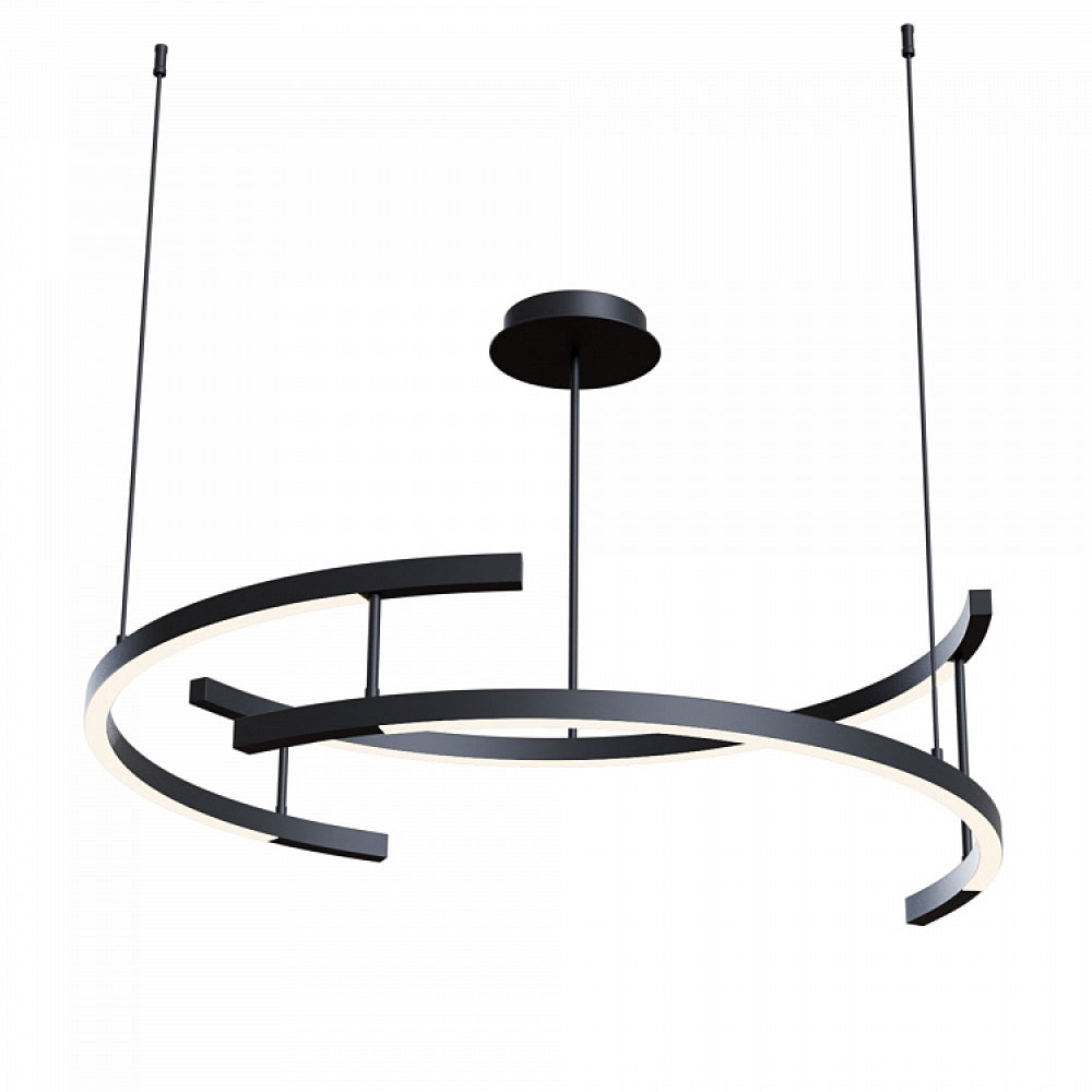 Lustra rotunda cu inaltime reglabila cu LED 52W D83xH85cm 4000k Line