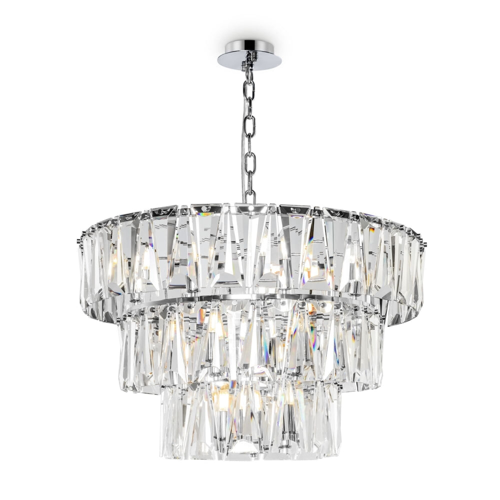 Lustra rotunda cu inaltime reglabila cu 18 becuri E14 40W D77xH93cm Puntes