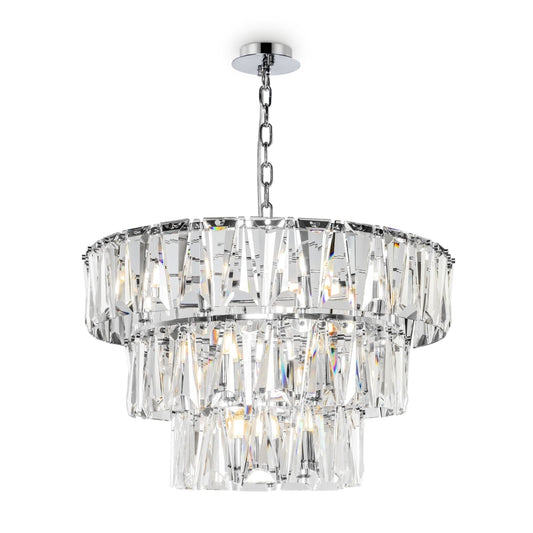 Lustra rotunda cu inaltime reglabila cu 18 becuri E14 40W D77xH93cm Puntes
