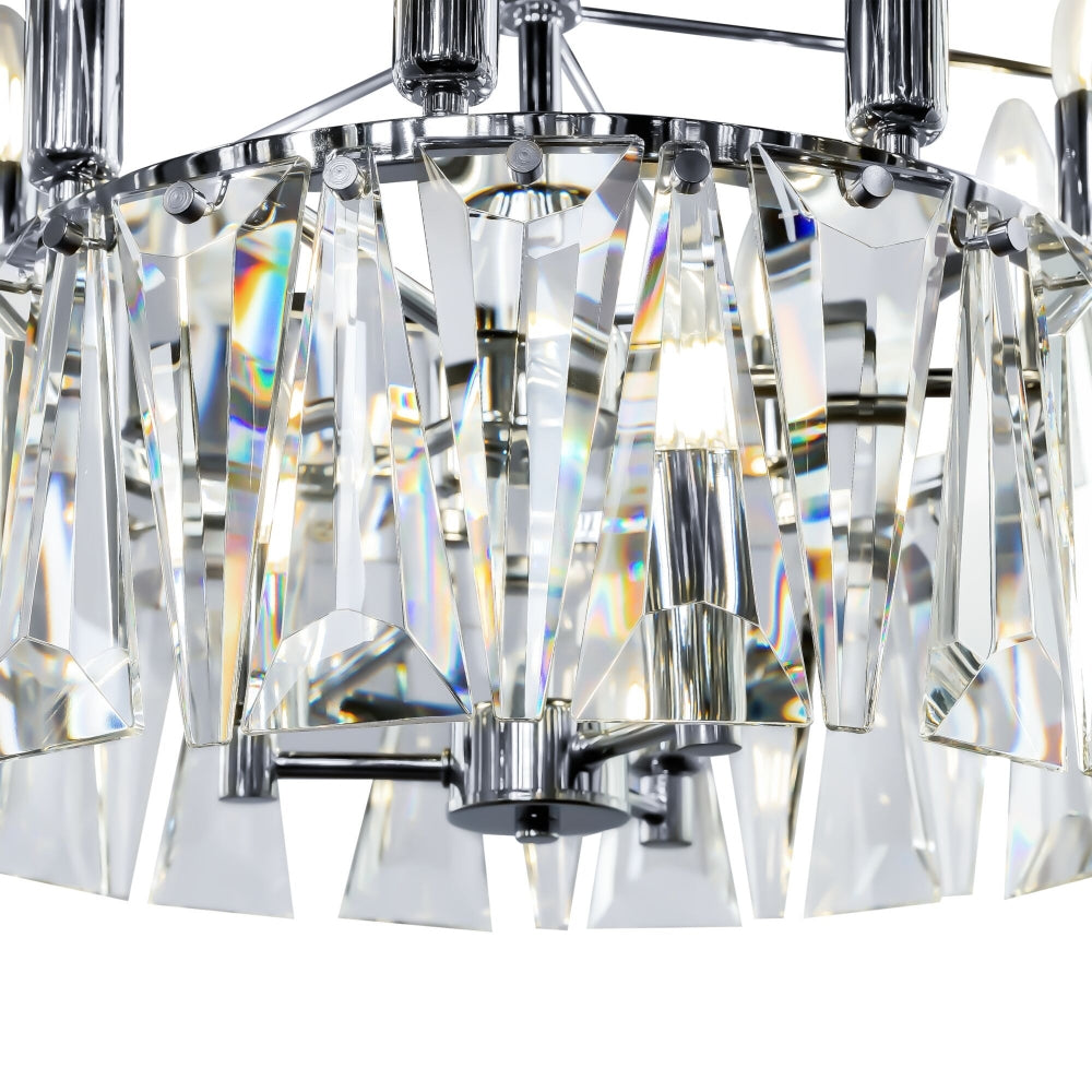 Lustra rotunda cu inaltime reglabila cu 12 becuri E14 40W D68xH80cm Puntes