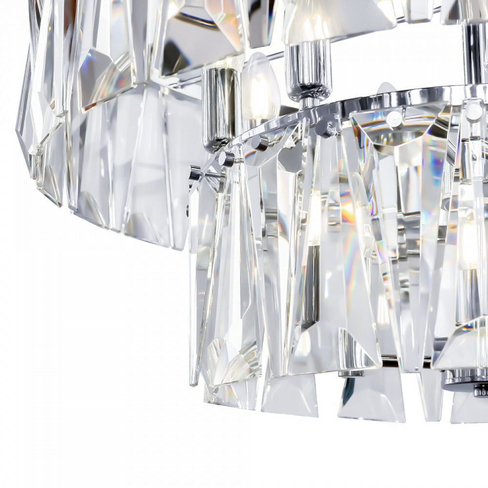 Lustra rotunda cu inaltime reglabila cu 12 becuri E14 40W D68xH80cm Puntes