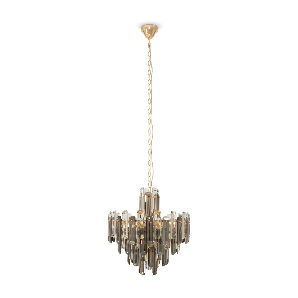 Lustra rotunda cu inaltime reglabila cu 6 becuri E14 40W D48.8xH154.2cm Flare