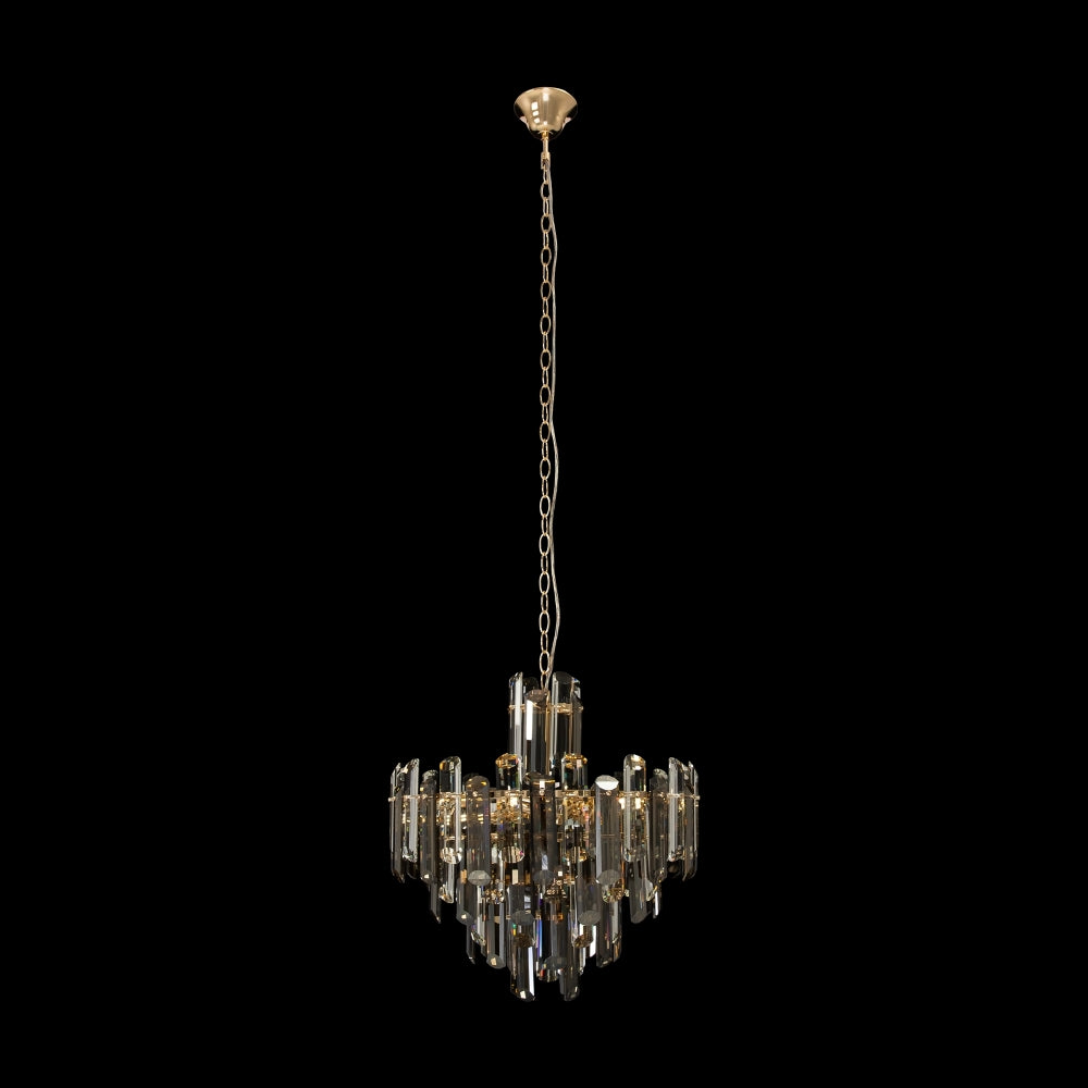 Lustra rotunda cu inaltime reglabila cu 6 becuri E14 40W D48.8xH154.2cm Flare